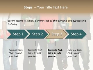 Teamwork Female Break PowerPoint Template