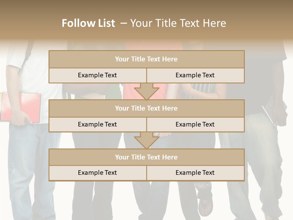 Teamwork Female Break PowerPoint Template