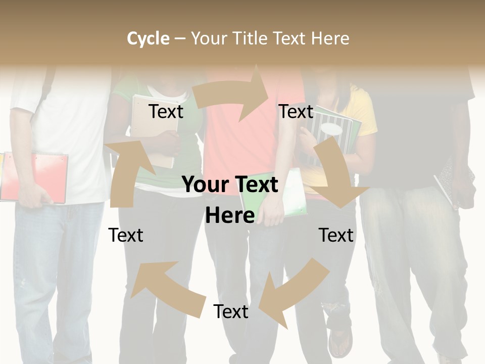 Teamwork Female Break PowerPoint Template