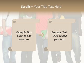 Teamwork Female Break PowerPoint Template