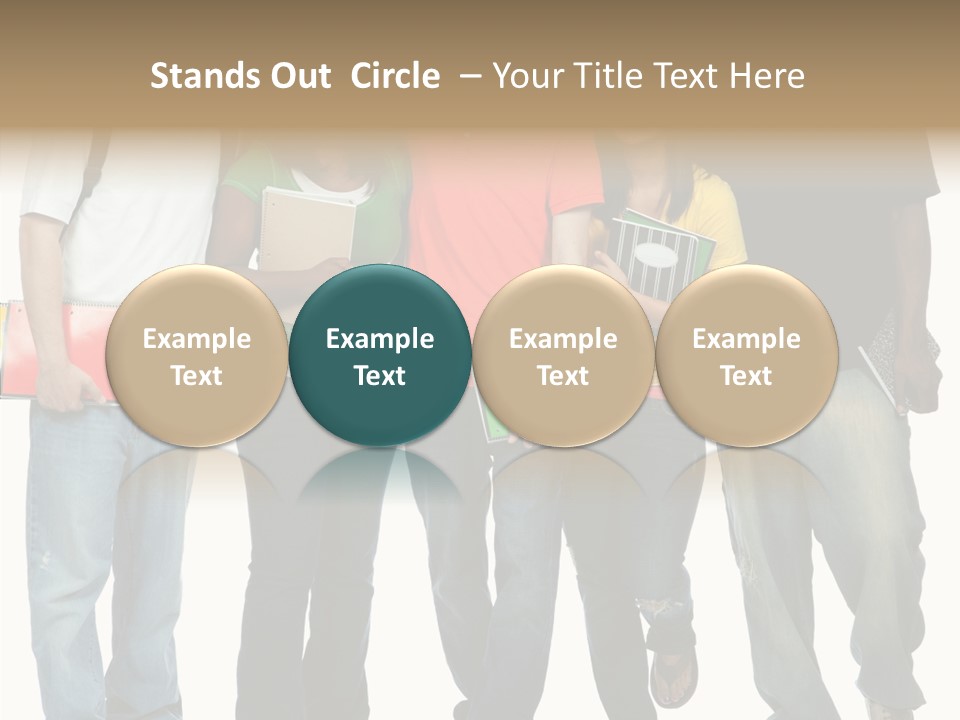 Teamwork Female Break PowerPoint Template