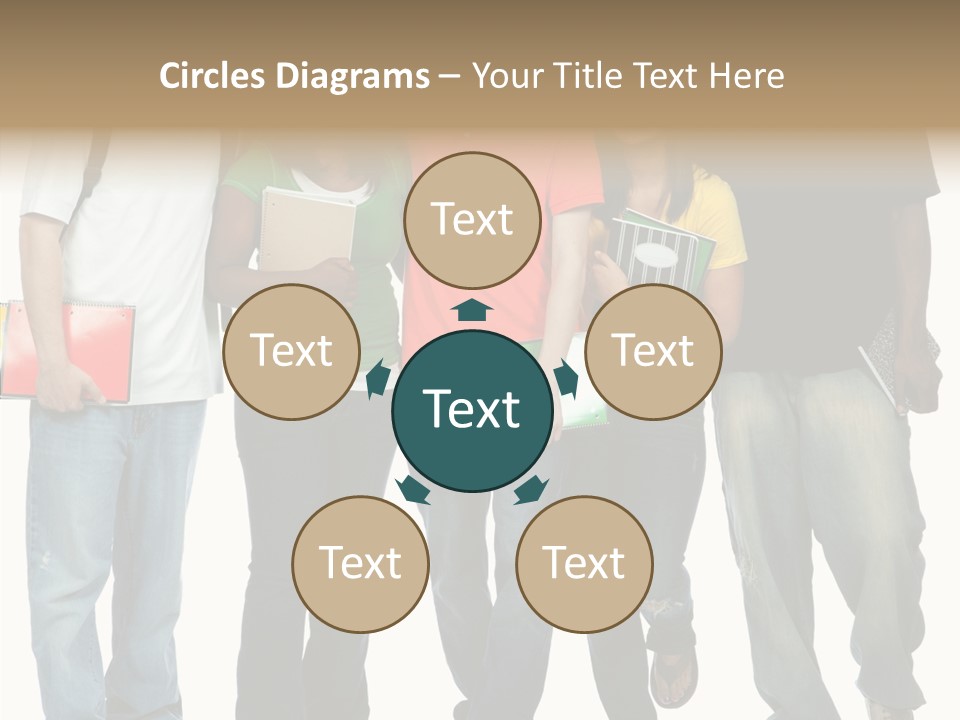 Teamwork Female Break PowerPoint Template