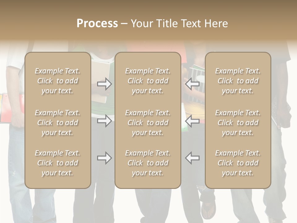 Teamwork Female Break PowerPoint Template