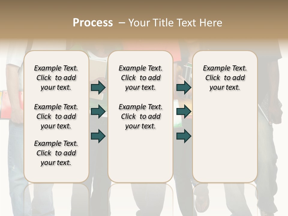 Teamwork Female Break PowerPoint Template