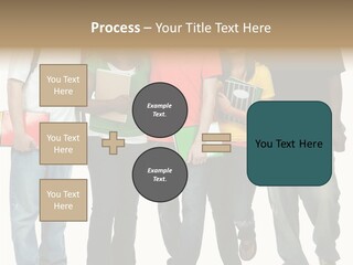 Teamwork Female Break PowerPoint Template