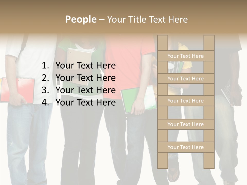 Teamwork Female Break PowerPoint Template