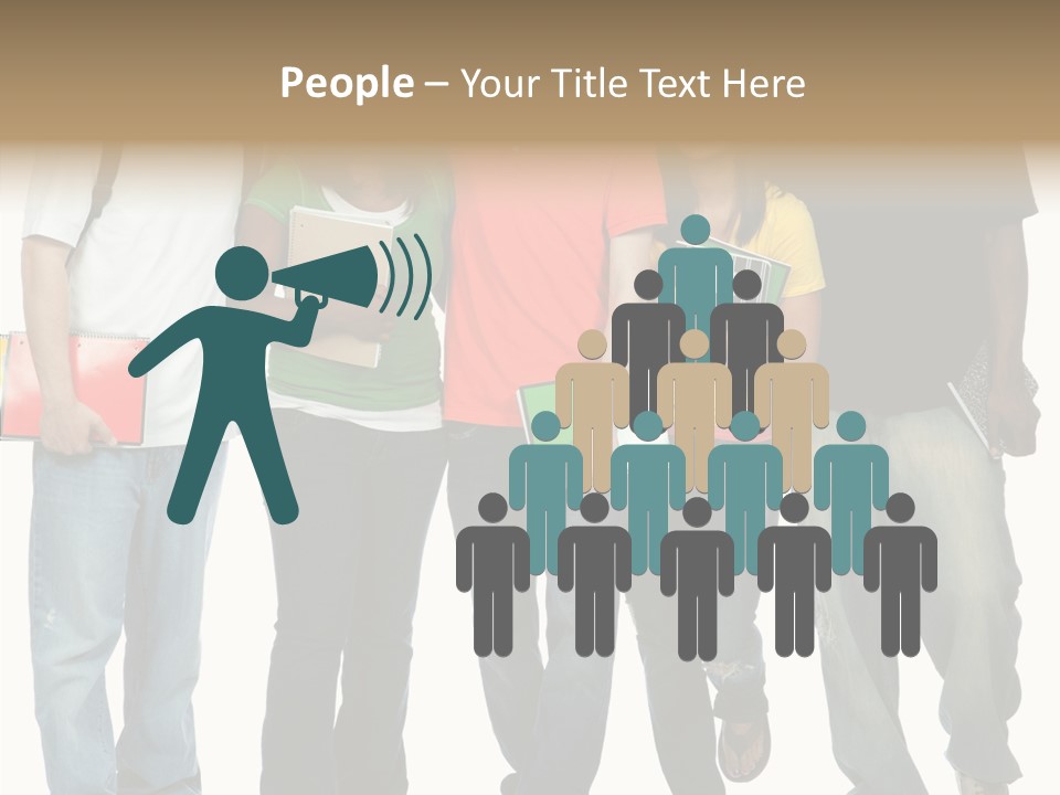 Teamwork Female Break PowerPoint Template