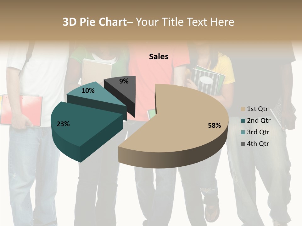 Teamwork Female Break PowerPoint Template