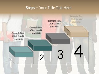 Teamwork Female Break PowerPoint Template