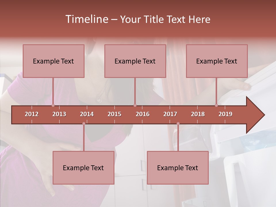 A Woman Standing Next To A Refrigerator In A Kitchen PowerPoint Template