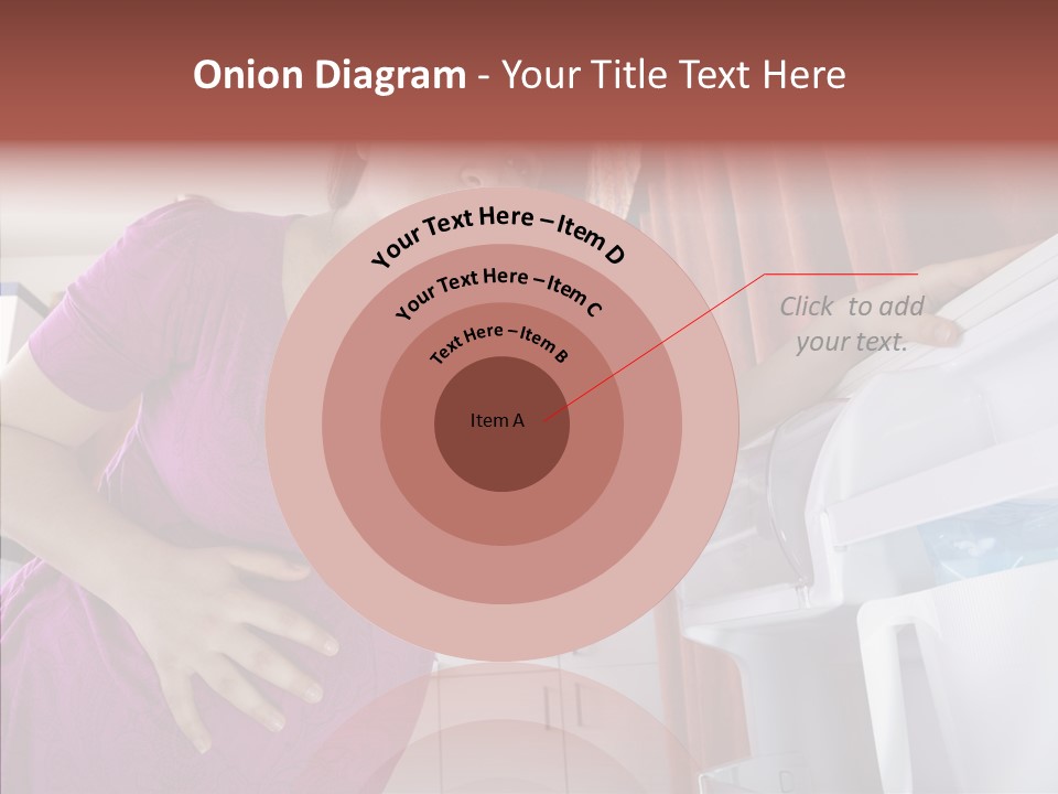 A Woman Standing Next To A Refrigerator In A Kitchen PowerPoint Template