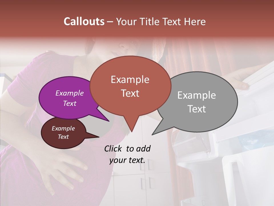 A Woman Standing Next To A Refrigerator In A Kitchen PowerPoint Template