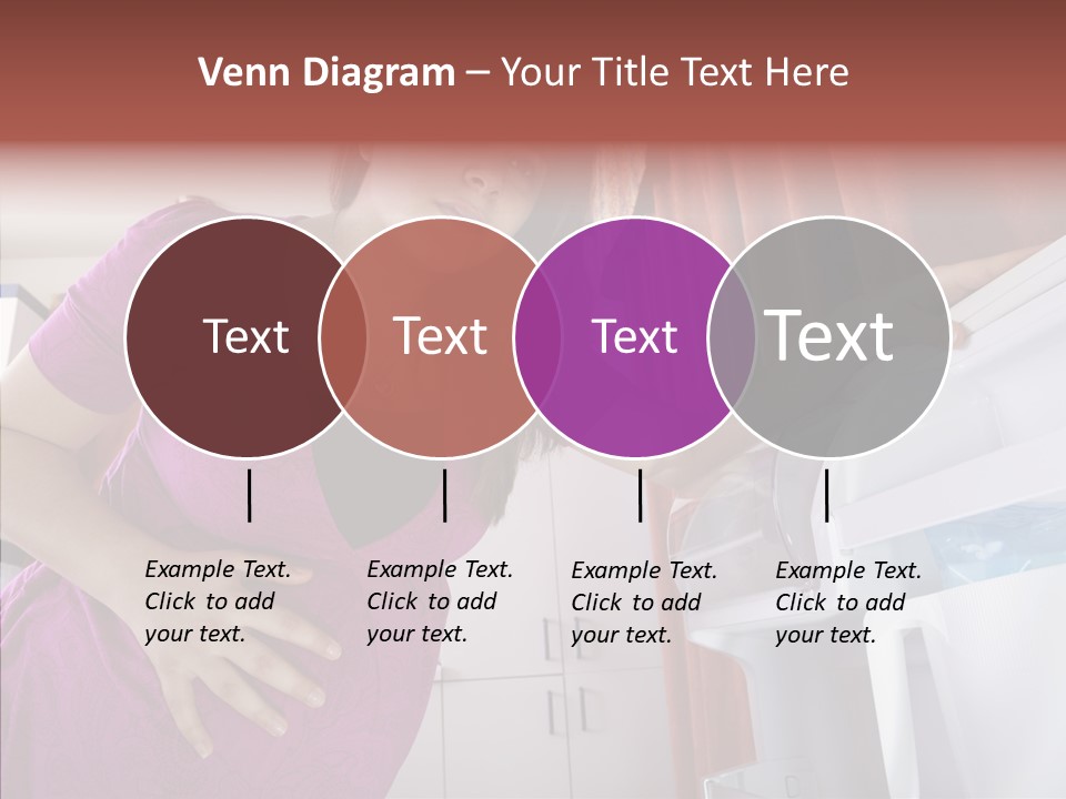 A Woman Standing Next To A Refrigerator In A Kitchen PowerPoint Template