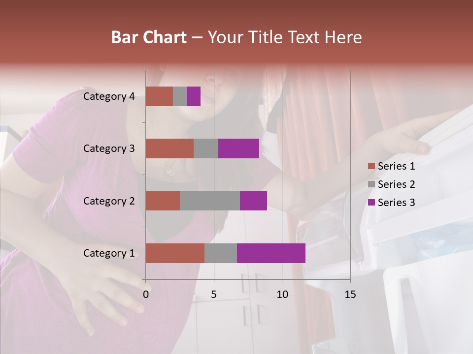 A Woman Standing Next To A Refrigerator In A Kitchen PowerPoint Template