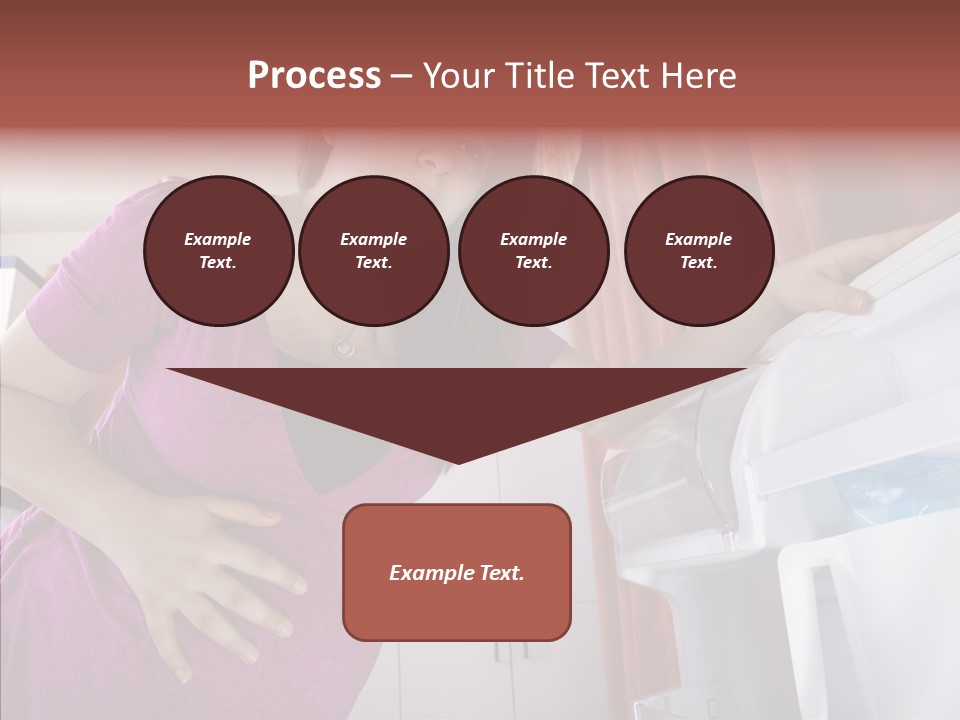 A Woman Standing Next To A Refrigerator In A Kitchen PowerPoint Template