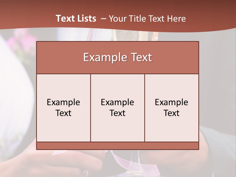 Glasses Details Groom PowerPoint Template