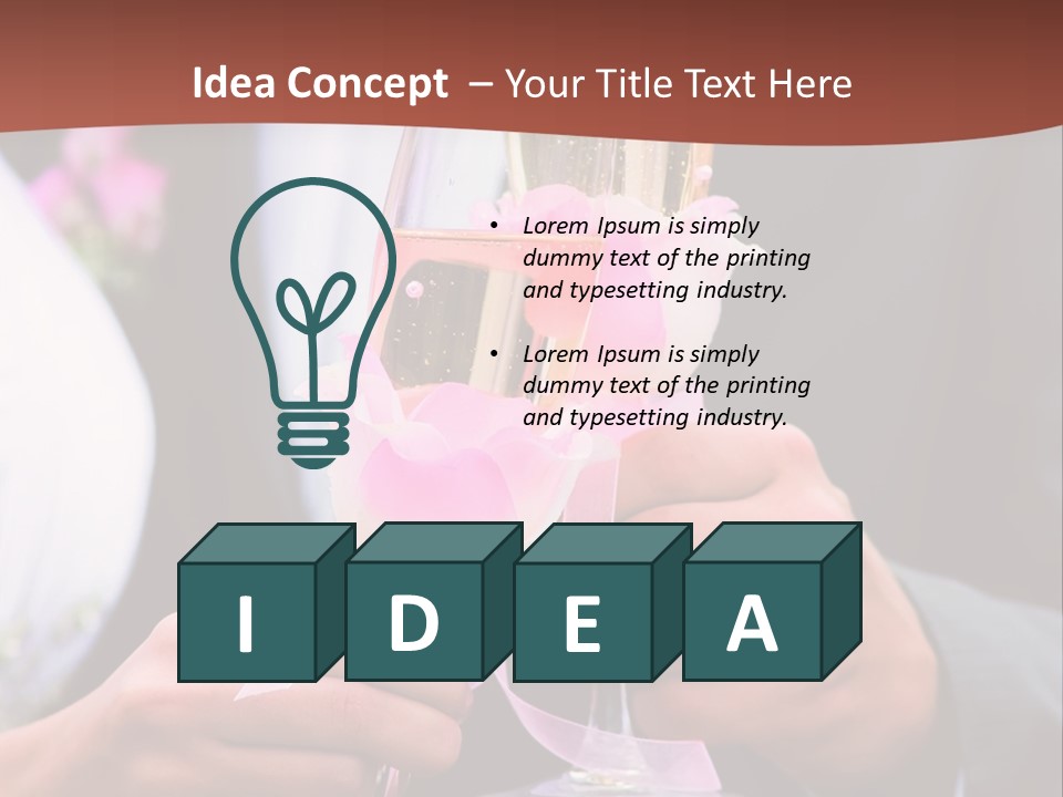 Glasses Details Groom PowerPoint Template