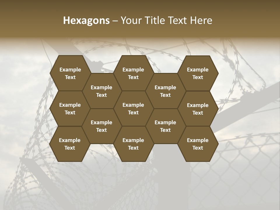 Barrier Differential Fence PowerPoint Template
