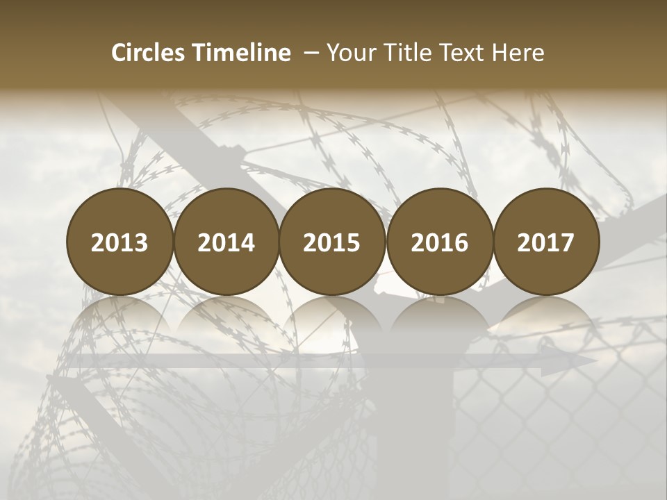 Barrier Differential Fence PowerPoint Template