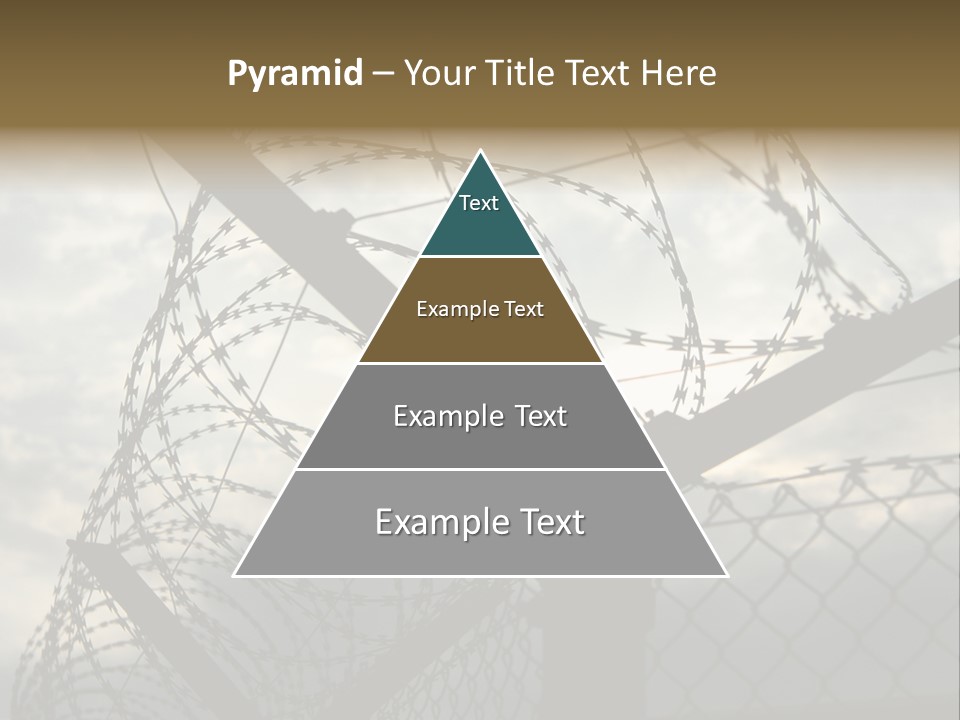 Barrier Differential Fence PowerPoint Template