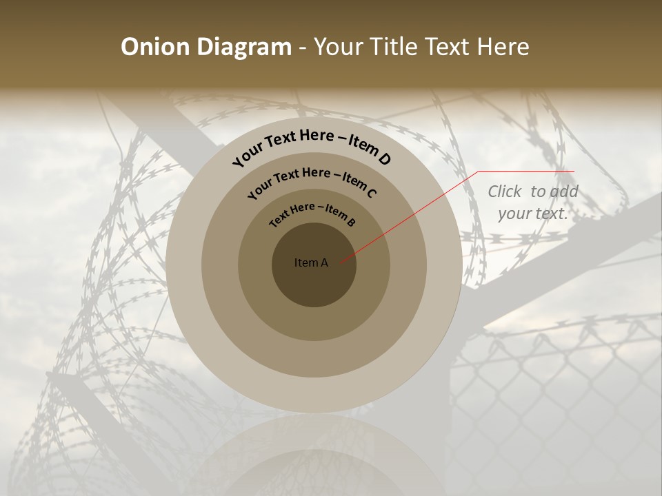 Barrier Differential Fence PowerPoint Template