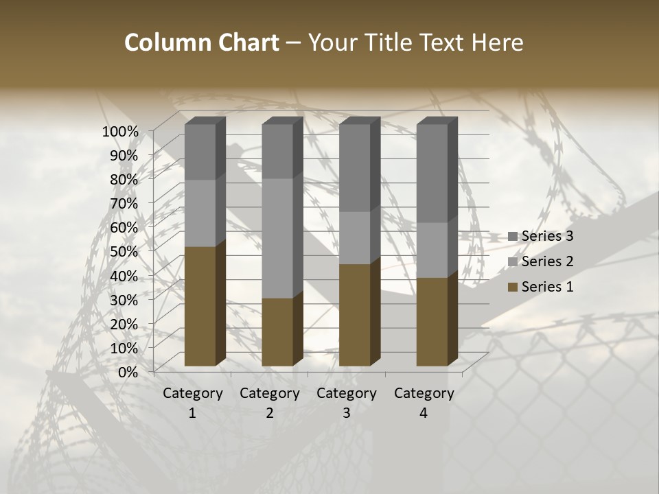 Barrier Differential Fence PowerPoint Template