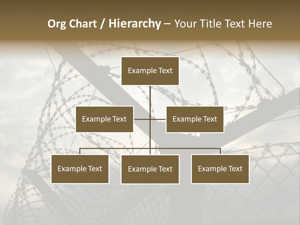 Barrier Differential Fence PowerPoint Template