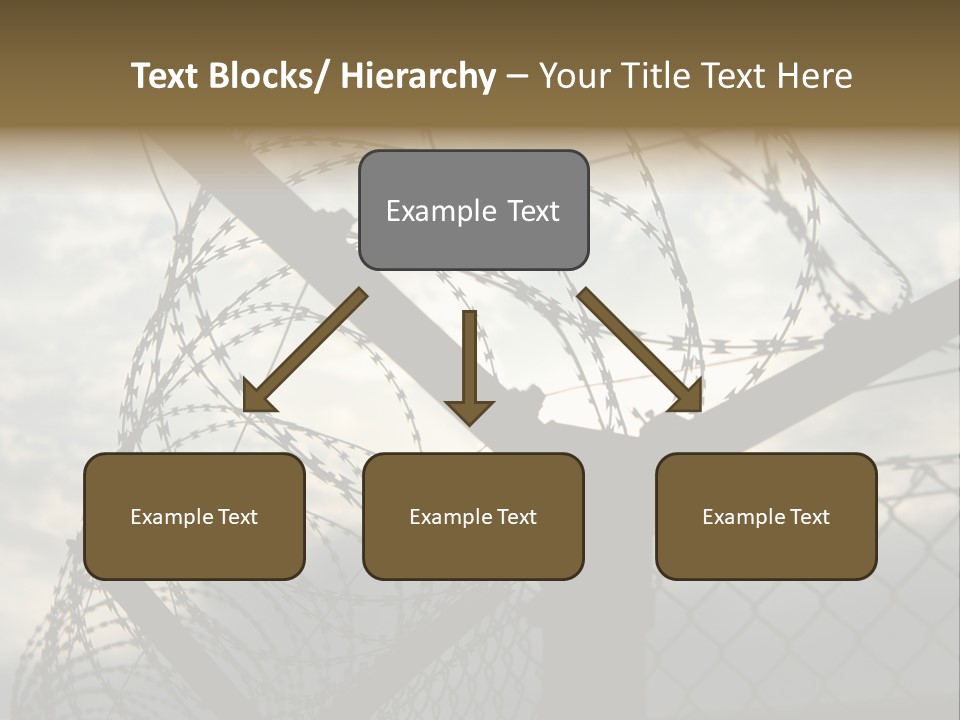 Barrier Differential Fence PowerPoint Template