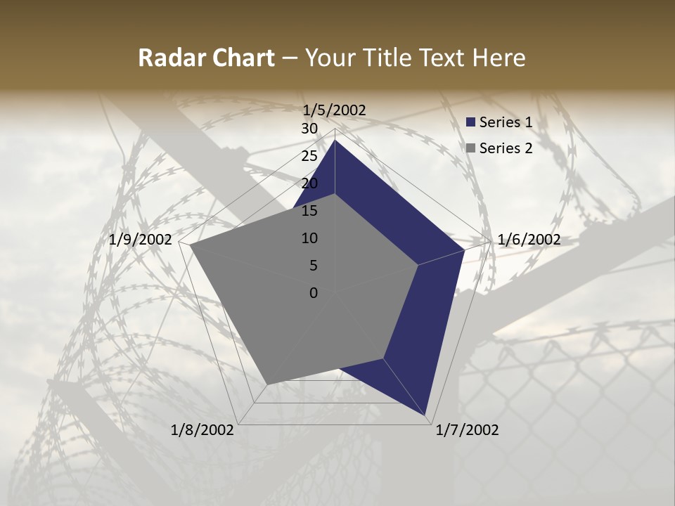 Barrier Differential Fence PowerPoint Template