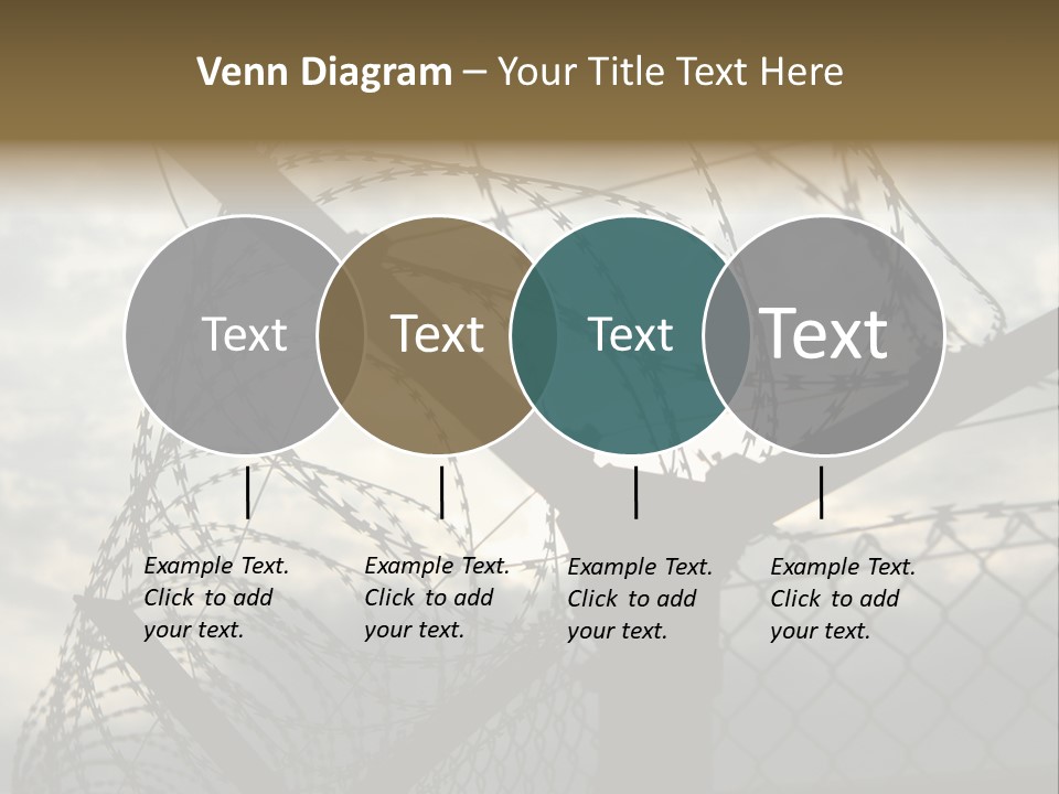 Barrier Differential Fence PowerPoint Template