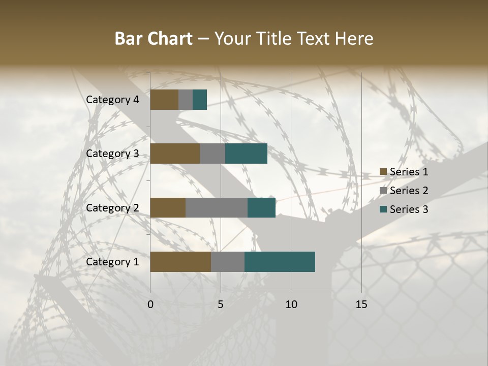 Barrier Differential Fence PowerPoint Template