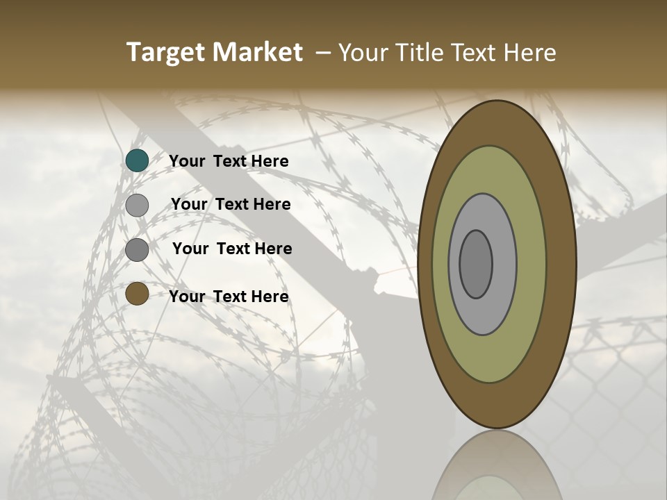 Barrier Differential Fence PowerPoint Template