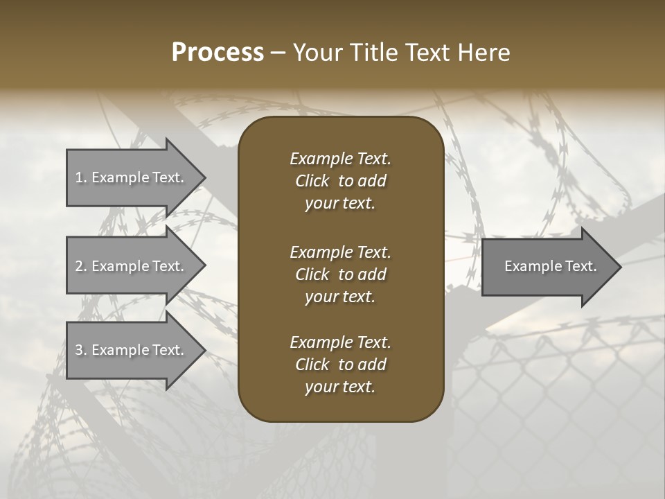 Barrier Differential Fence PowerPoint Template