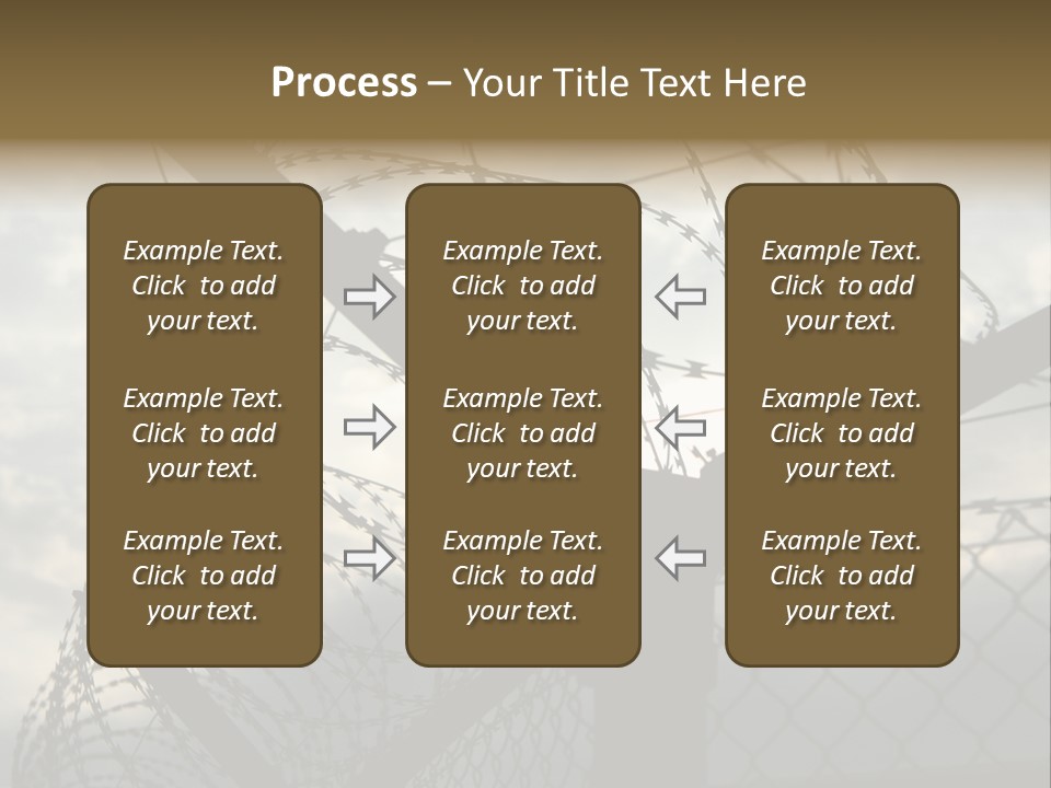 Barrier Differential Fence PowerPoint Template