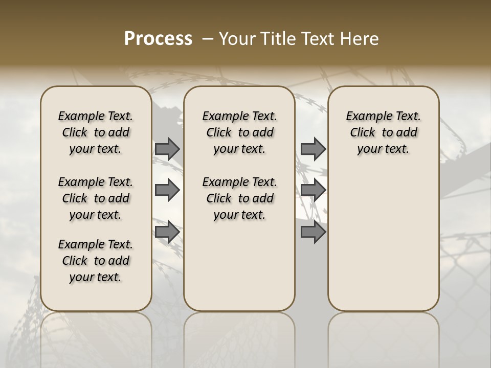 Barrier Differential Fence PowerPoint Template