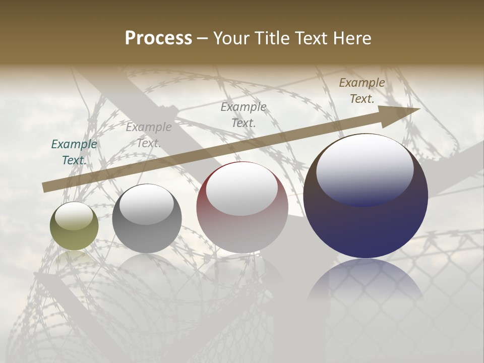 Barrier Differential Fence PowerPoint Template