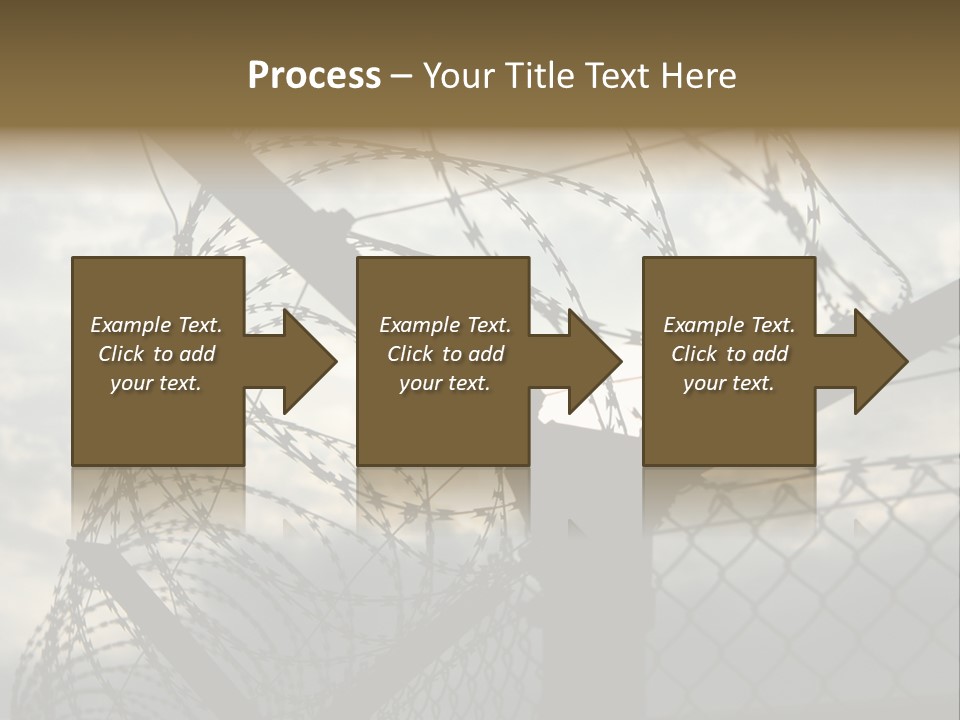 Barrier Differential Fence PowerPoint Template