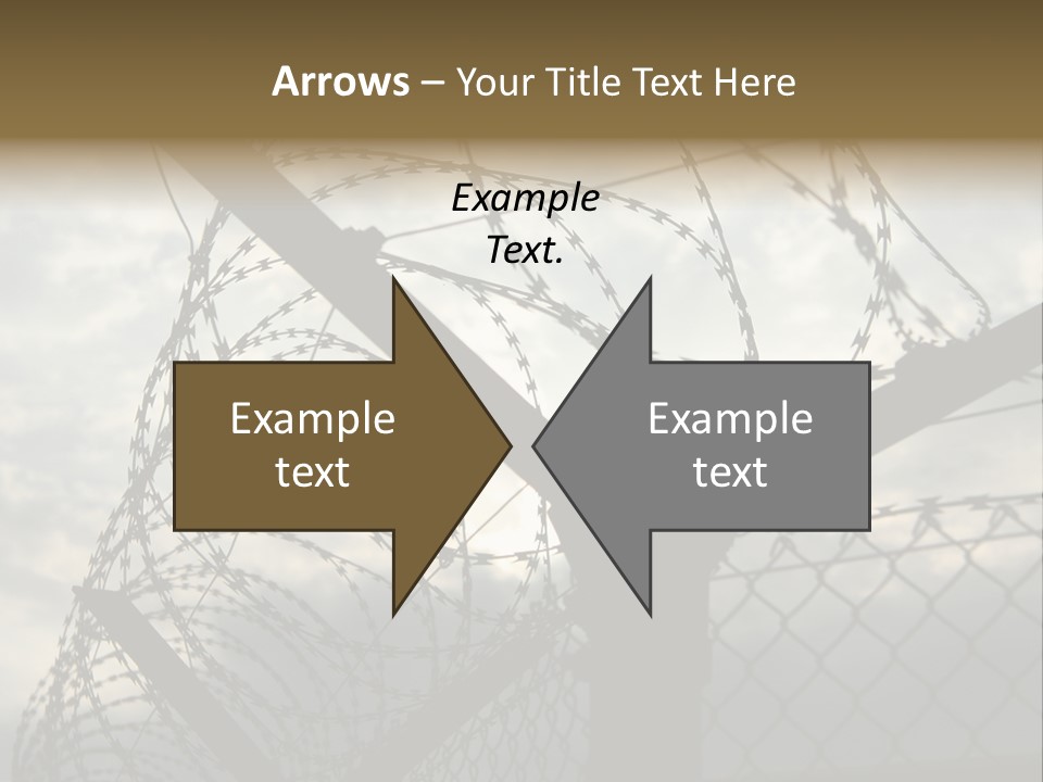 Barrier Differential Fence PowerPoint Template