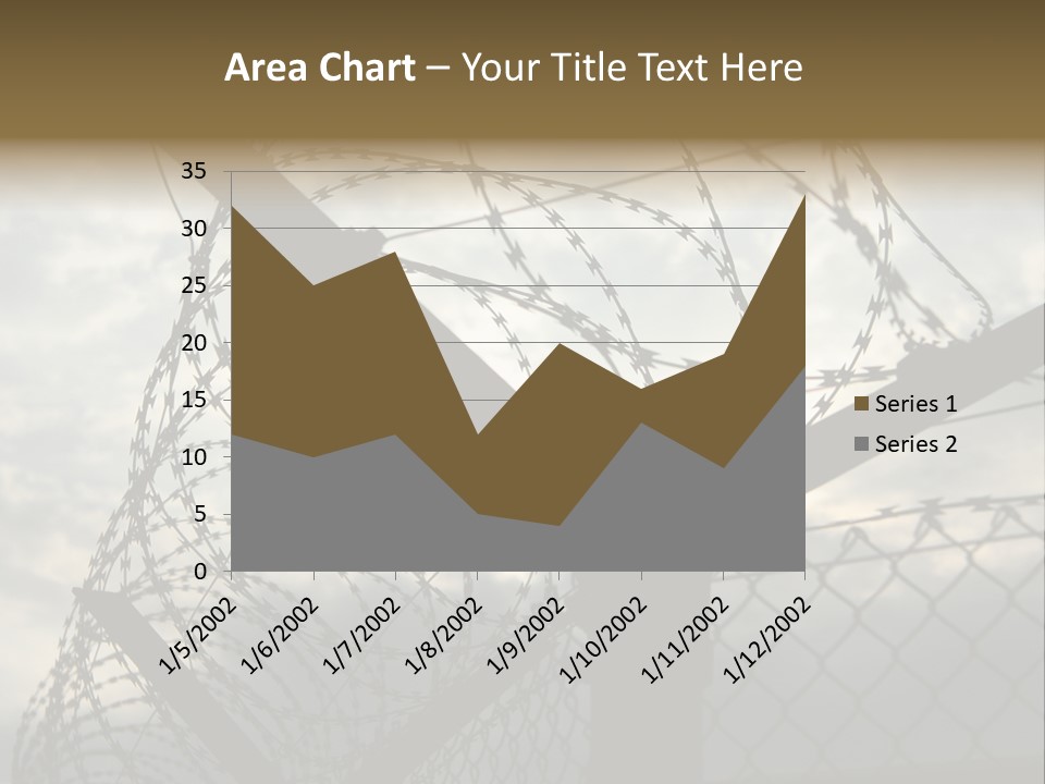 Barrier Differential Fence PowerPoint Template