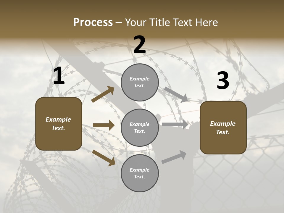 Barrier Differential Fence PowerPoint Template