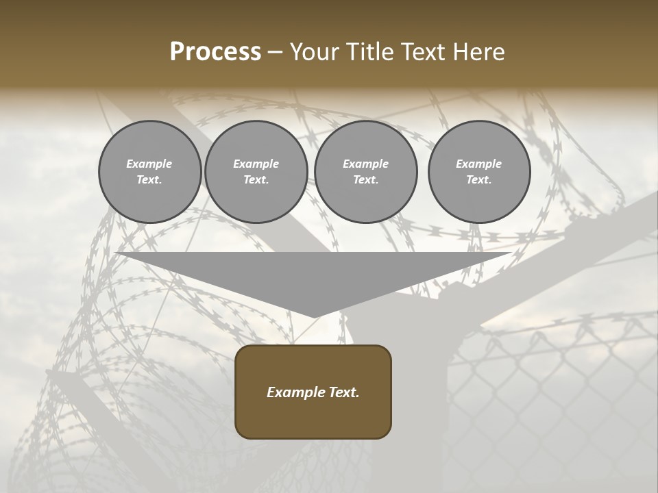 Barrier Differential Fence PowerPoint Template