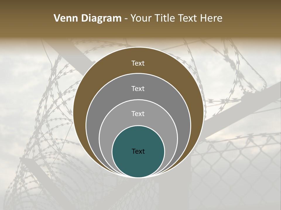 Barrier Differential Fence PowerPoint Template