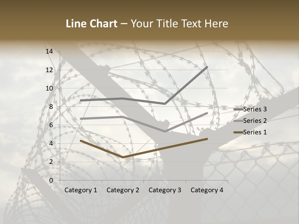 Barrier Differential Fence PowerPoint Template