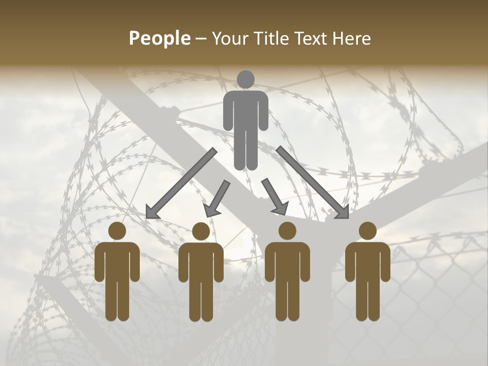 Barrier Differential Fence PowerPoint Template