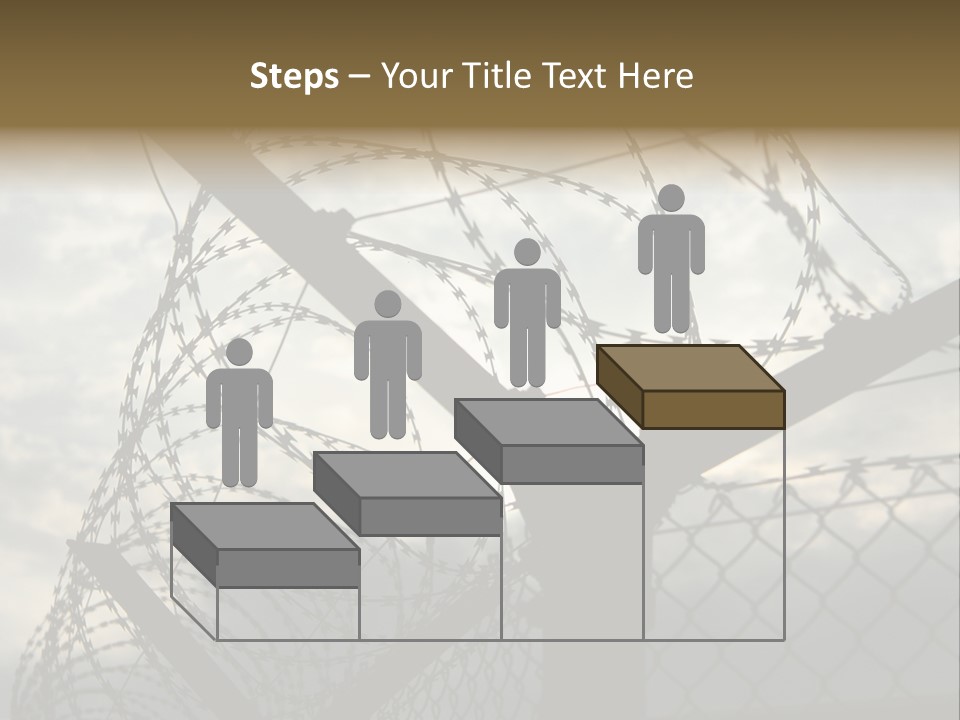 Barrier Differential Fence PowerPoint Template