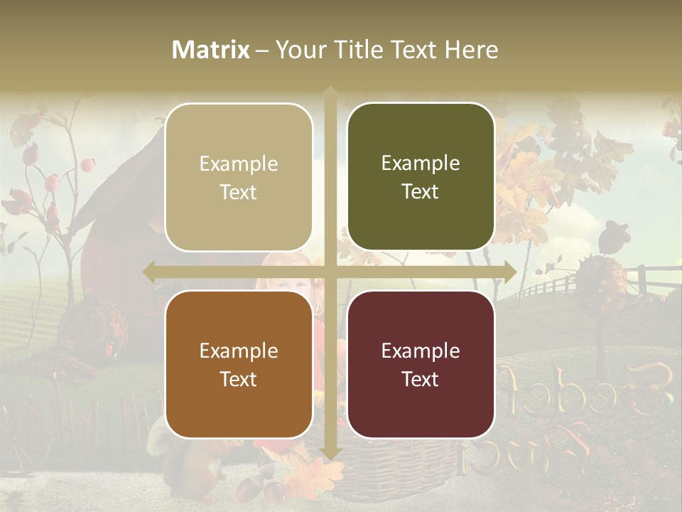 Acorn Meadow October PowerPoint Template