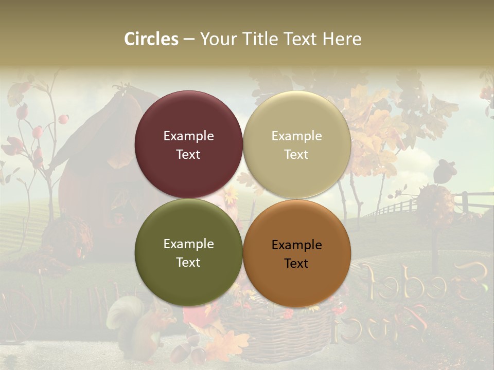 Acorn Meadow October PowerPoint Template