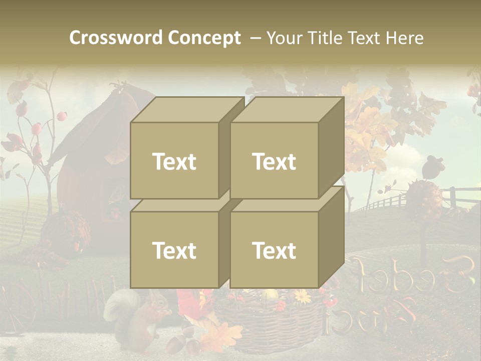 Acorn Meadow October PowerPoint Template