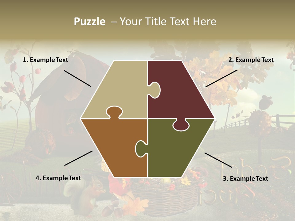 Acorn Meadow October PowerPoint Template