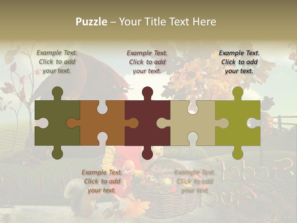 Acorn Meadow October PowerPoint Template